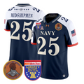 Midshipmen Jersey #25 Navy Midshipmen 250th 2026 Liberty Bowl Stitched Navy Alternate