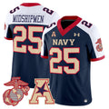 Midshipmen Jersey #25 Navy Midshipmen Vapor USMC Premier Stitched