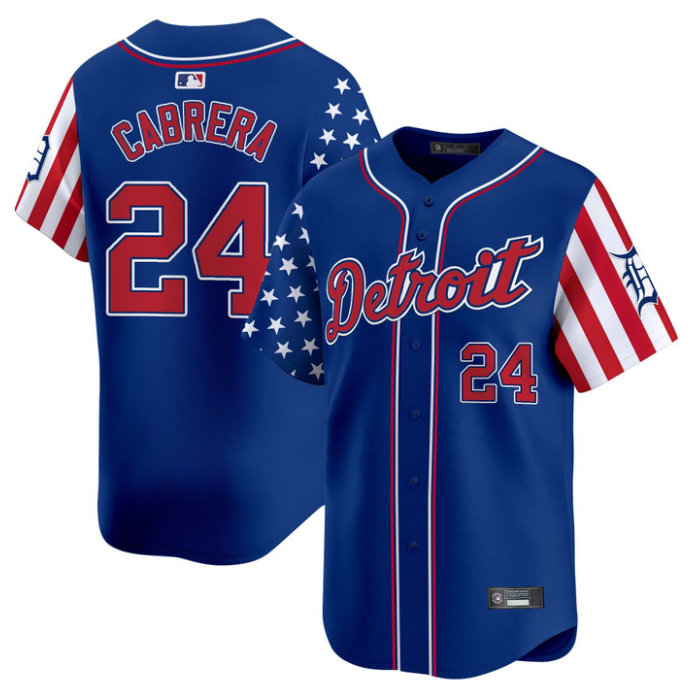 Miguel Cabrera Jersey #24 Detroit Tigers 2025 Memorial Day Vapor Premier Limited Stitched