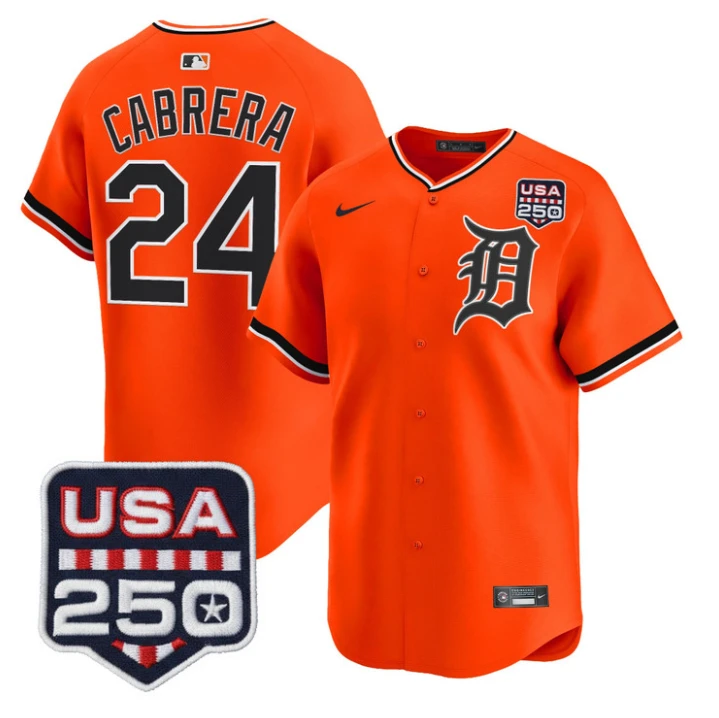 Miguel Cabrera Jersey #24 Detroit Tigers 2026 Alternate Limited Stitched