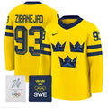 Mika Zibanejad Jersey #93 Sweden Olympic 2026 Premium All Stitched