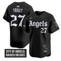 Mike Trout Jersey #27 Los Angeles Angels Gothic Halo Edition Stitched