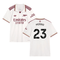 Mikel Merino #23 Arsenal 2025-26 Third Jersey – Cream