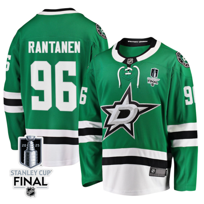 Mikko Rantanen 96 Dallas Stars 2025 STANLEY CUP Final Patch Home Men Jersey Black