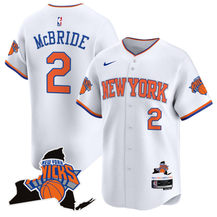 Miles McBride Jersey #2 New York Knicks Vapor Baseball Stitched