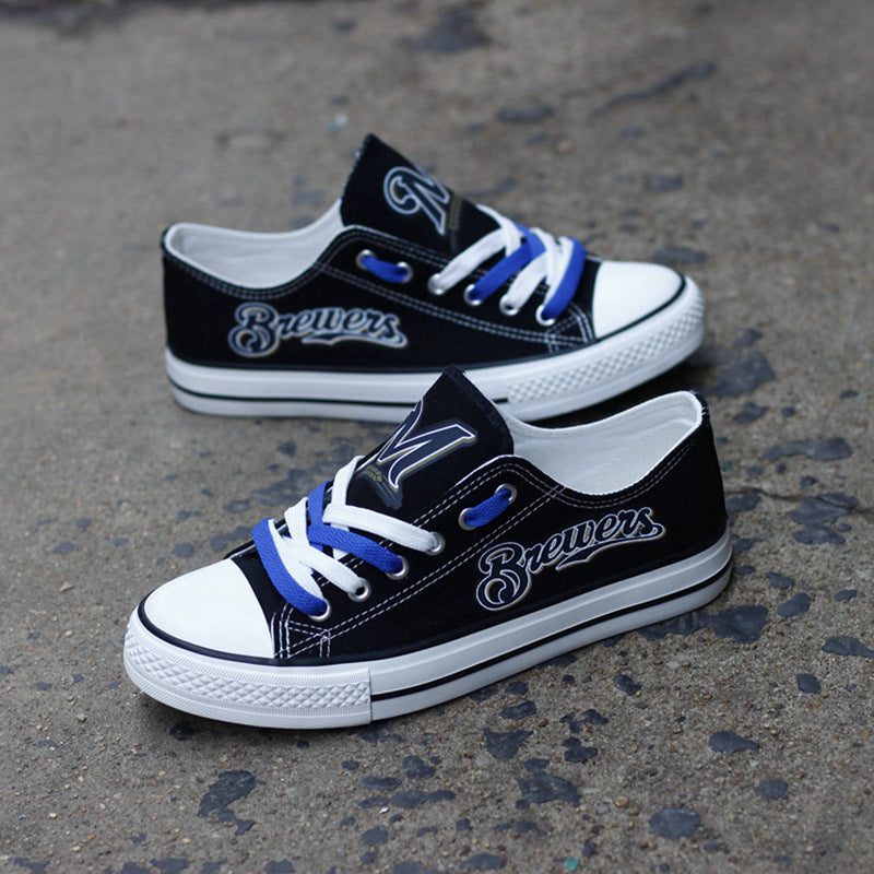 Miami Marlins Limited Print Low Top Canvas Shoes Sport Sneakers For Men Women Fans