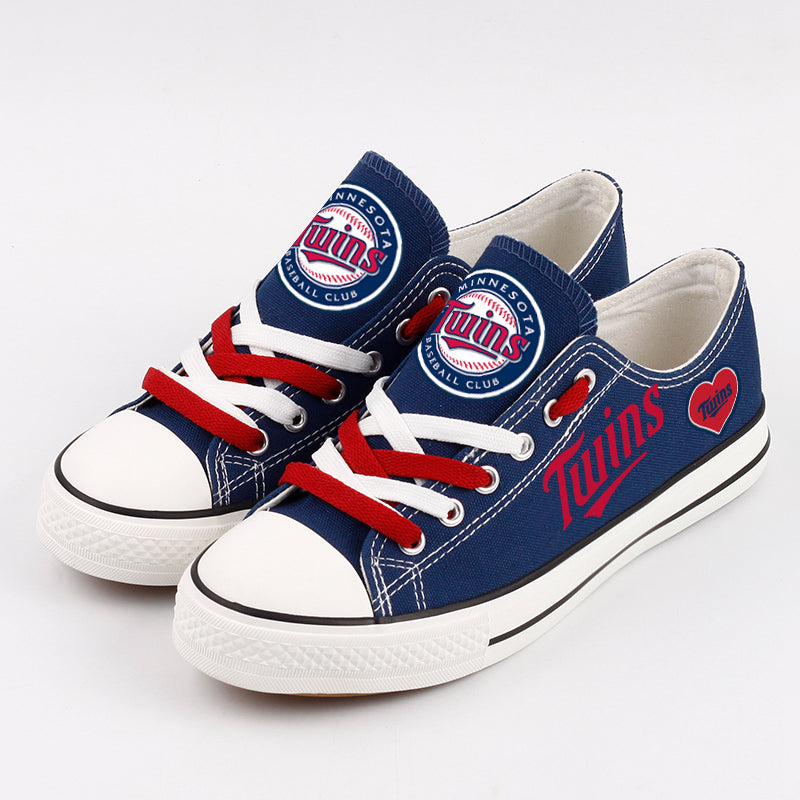 Minnesota Twins Limited Print Low Top Canvas Shoes Sport Sneakers For Men Women Fans