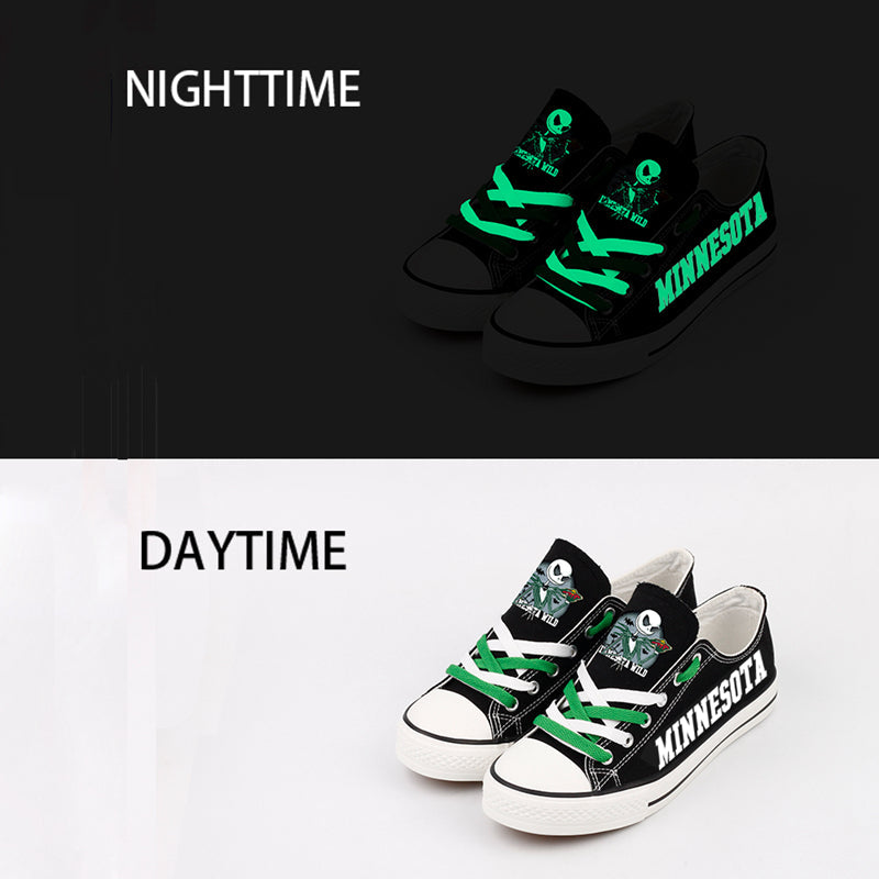 Minnesota Wild Low Top Canvas Sport Sneakers Shoes For Men Women Fans