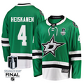 Miro Heiskanen 4 Dallas Stars 2025 STANLEY CUP Final Patch Home Men Jersey Black