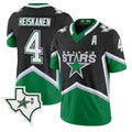 Miro Heiskanen Jersey #4 Dallas Stars 99 Throwback Vapor Football Style Stitched