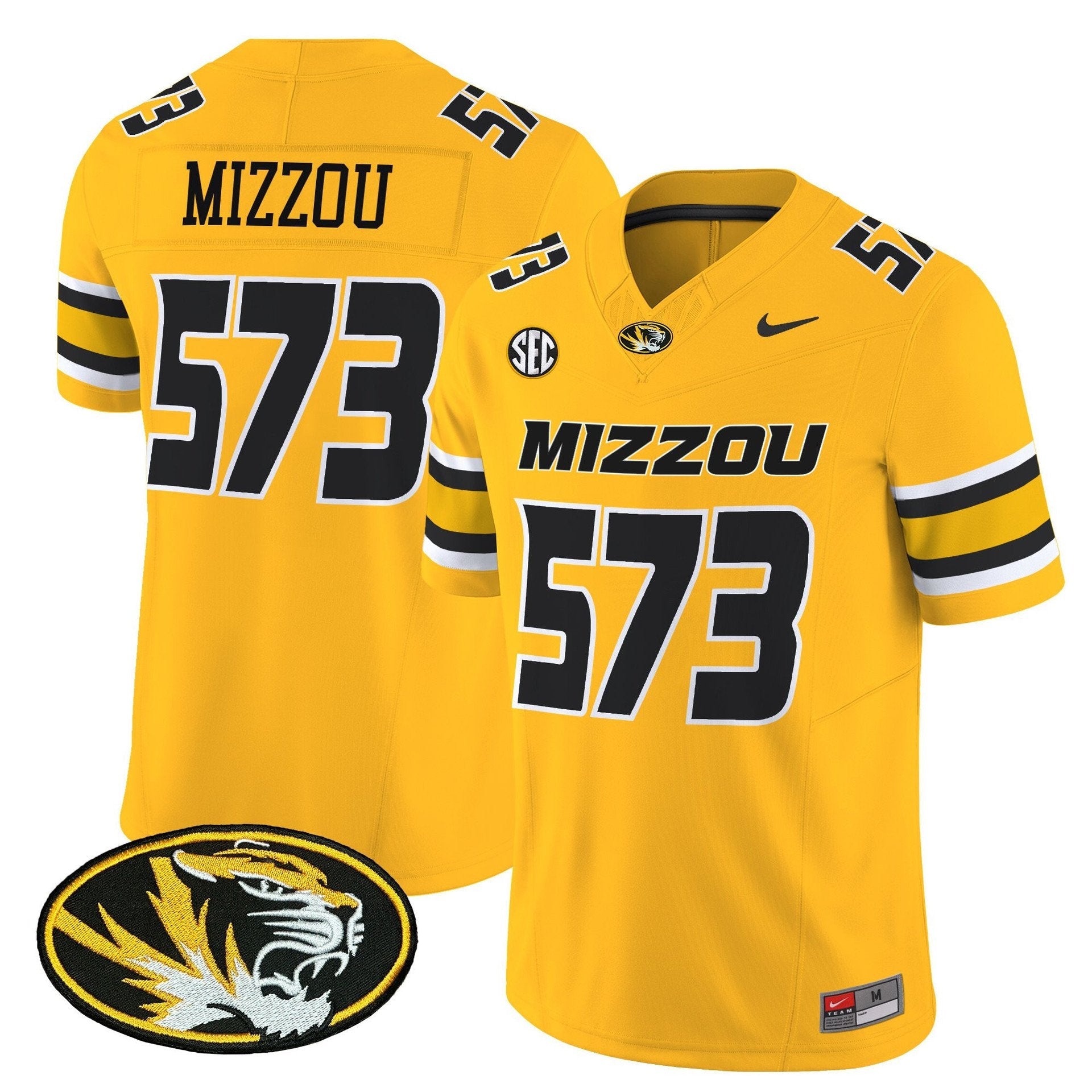 Mizzou Jersey #573 Missouri Tigers 2025 Vapor Limited Stitched
