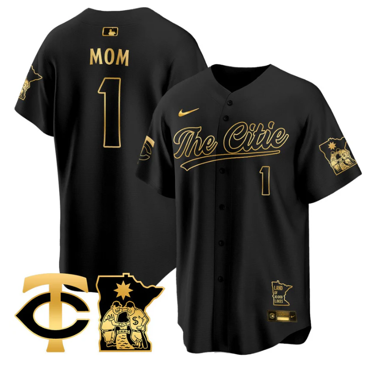 Mom Jersey #1 Minnesota Twins 2025 City Connect Concept Stitched
