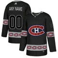 Montreal Canadiens Custom Black Team Logos Fashion Jersey Stitched