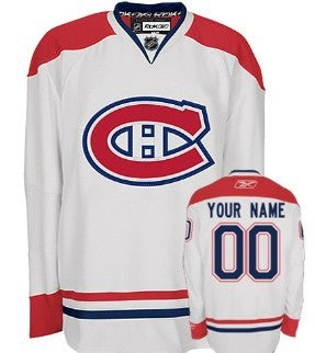 Montreal Canadiens Customized White Jersey Stitched