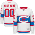 Montreal Canadiens Reebok White 2016 Winter Classic Custom Jersey Stitched