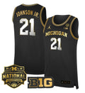Morez Johnson Jr Jersey #21 Michigan Wolverines 2026 National Champions Stitched
