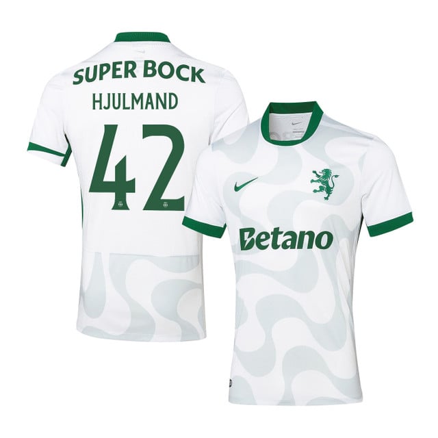 Morten Hjulmand 42 Sporting CP 2025-26 Third Match Jersey – White