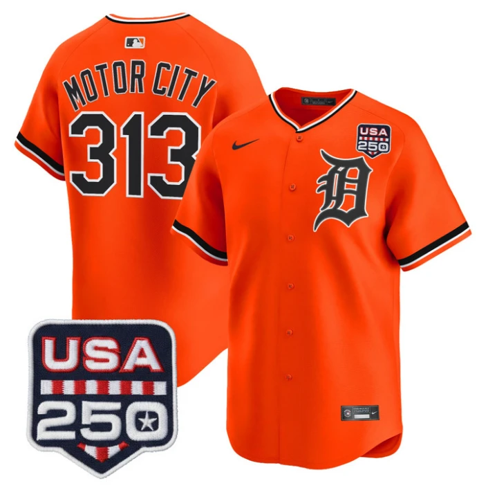 Motor City Jersey #313 Detroit Tigers 2026 Alternate Limited Stitched