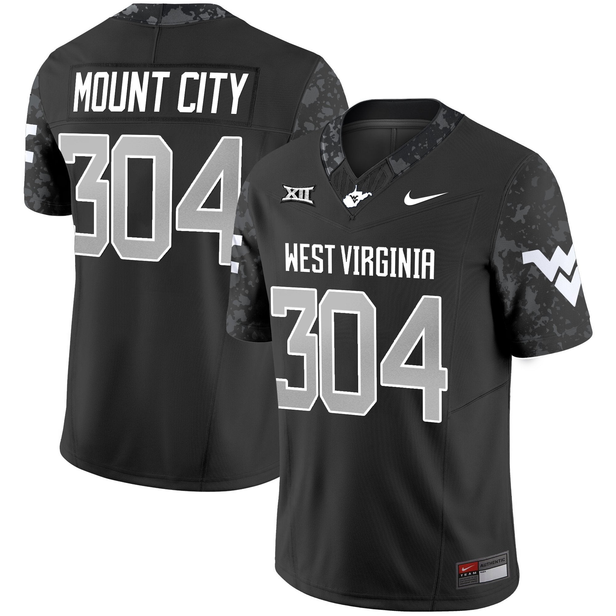 Mount City Jersey #304 West Virginia Mountaineers 2025 Stitched