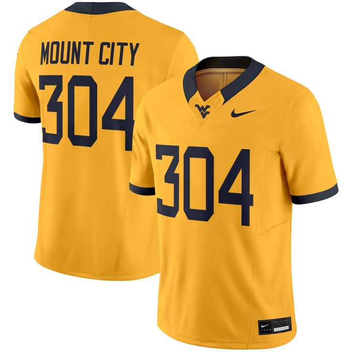 Mount City Jersey #304 West Virginia Mountaineers 2025 Vapor Stitched