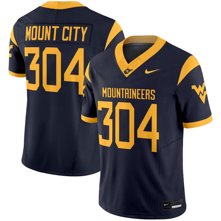 Mount City Jersey #304 West Virginia Mountaineers 2025 Vapor Stitched