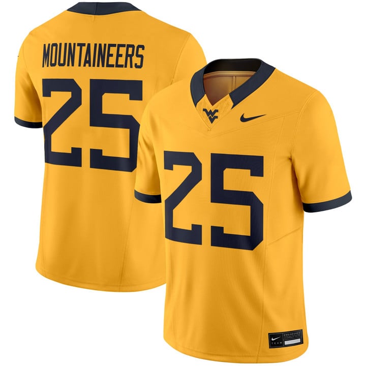 Mountaineers Jersey #25 West Virginia Mountaineers 2025 Limited Stitched