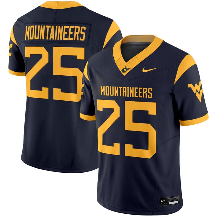 Mountaineers Jersey #25 West Virginia Mountaineers 2025 Limited Stitched