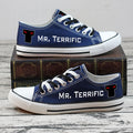 Mr. Terrific Low Top Canvas Sport Sneakers Shoes For Men Women Fans