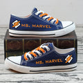 Ms. Marvel Low Top Canvas Sport Sneakers Shoes For Men Women Fans