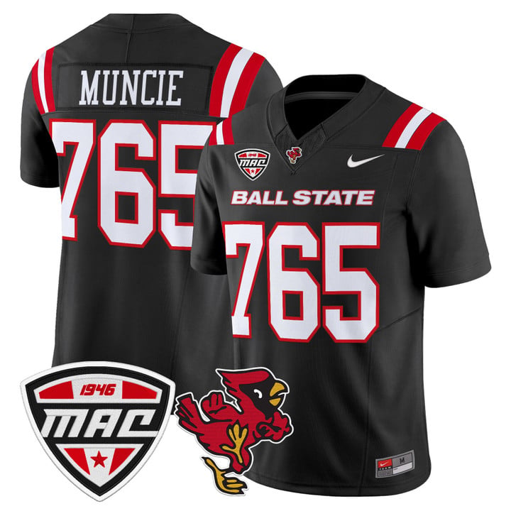 Muncie Jersey #765 Ball State Cardinals 2025 Limited Stitched