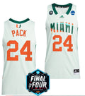 Nijel Pack Jersey Miami Hurricanes 2023 NCAA March Madness White College Basketball #24