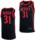 Nathan Mensah Jersey San Diego State Aztecs College Basketball 2023 NCAA March Madness Black #31