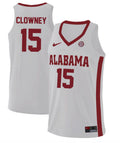 Noah Clowney Jersey Alabama Crimson Tide College Basketball Replica White #15