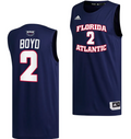 Nicholas Boyd Jersey #2 FAU Owls College Basketball Replica Navy