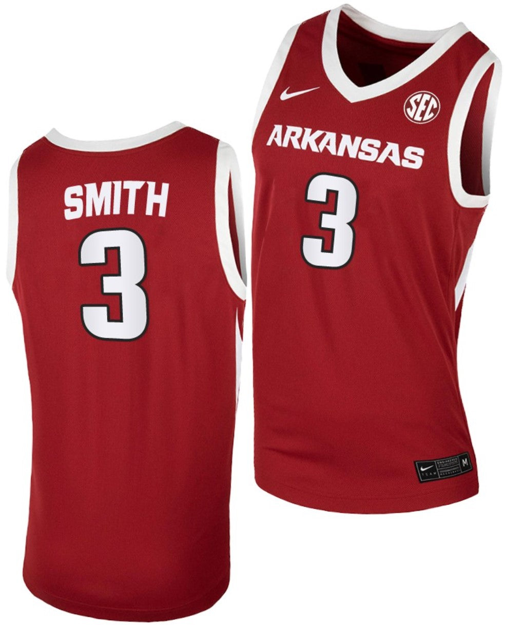 Nick Smith Jersey Arkansas Razorbacks College Basketball 100 Season #3
