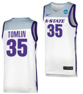 Nae'Qwan Tomlin Jersey Kansas State Wildcats College Basketball 2023 NCAA March Madness White #35