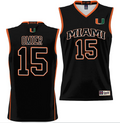 Norchad Omier Jersey #15 Miami Hurricanes NIL College Basketball Lightweight Black
