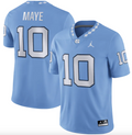 North Carolina Tar Heels Game Drake Maye Jersey #10 College Football