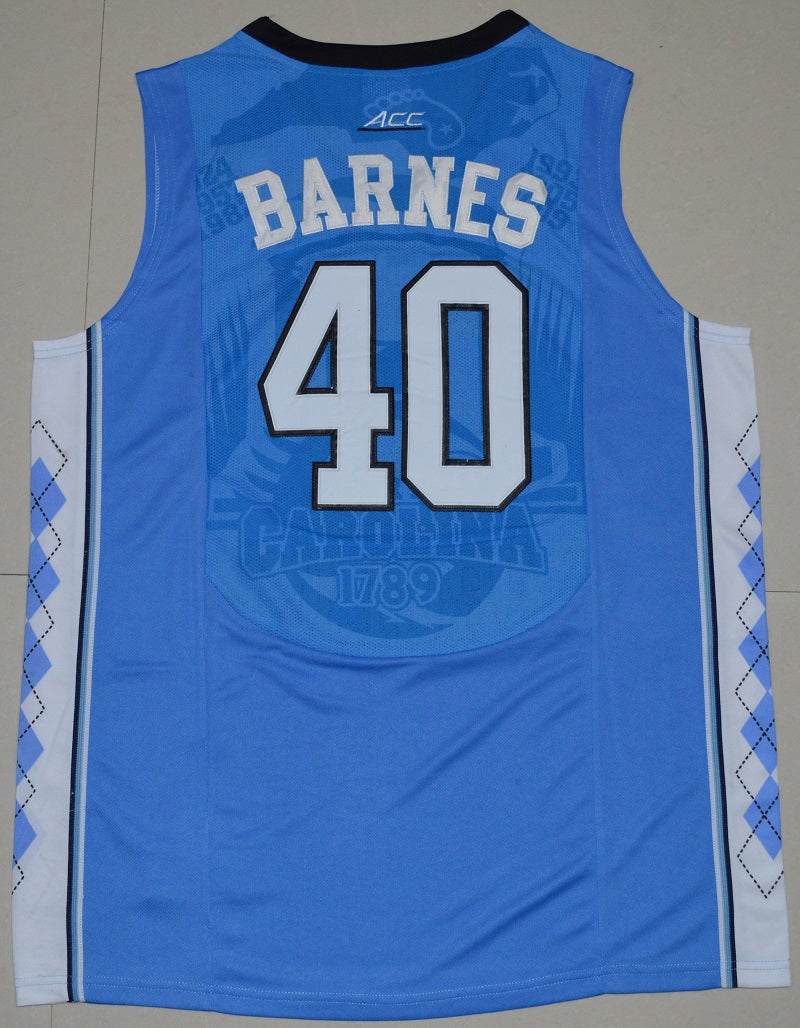 North Carolina Tar Heels #40 Harrison Barnes NCAA Basketball Jersey Blue