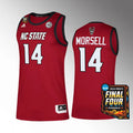 NC State Wolfpack #14 Casey Morsell Jersey 2024 NCAA March Madness Final Four