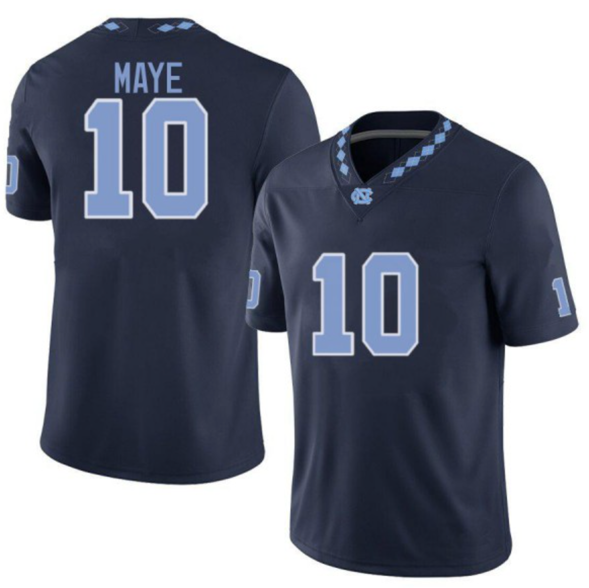 North Carolina Tar Heels Game Drake Maye Jersey #10 College Football