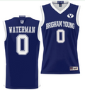 Noah Waterman Jersey #0 BYU Cougars NIL College Basketball Jersey Lightweight Navy