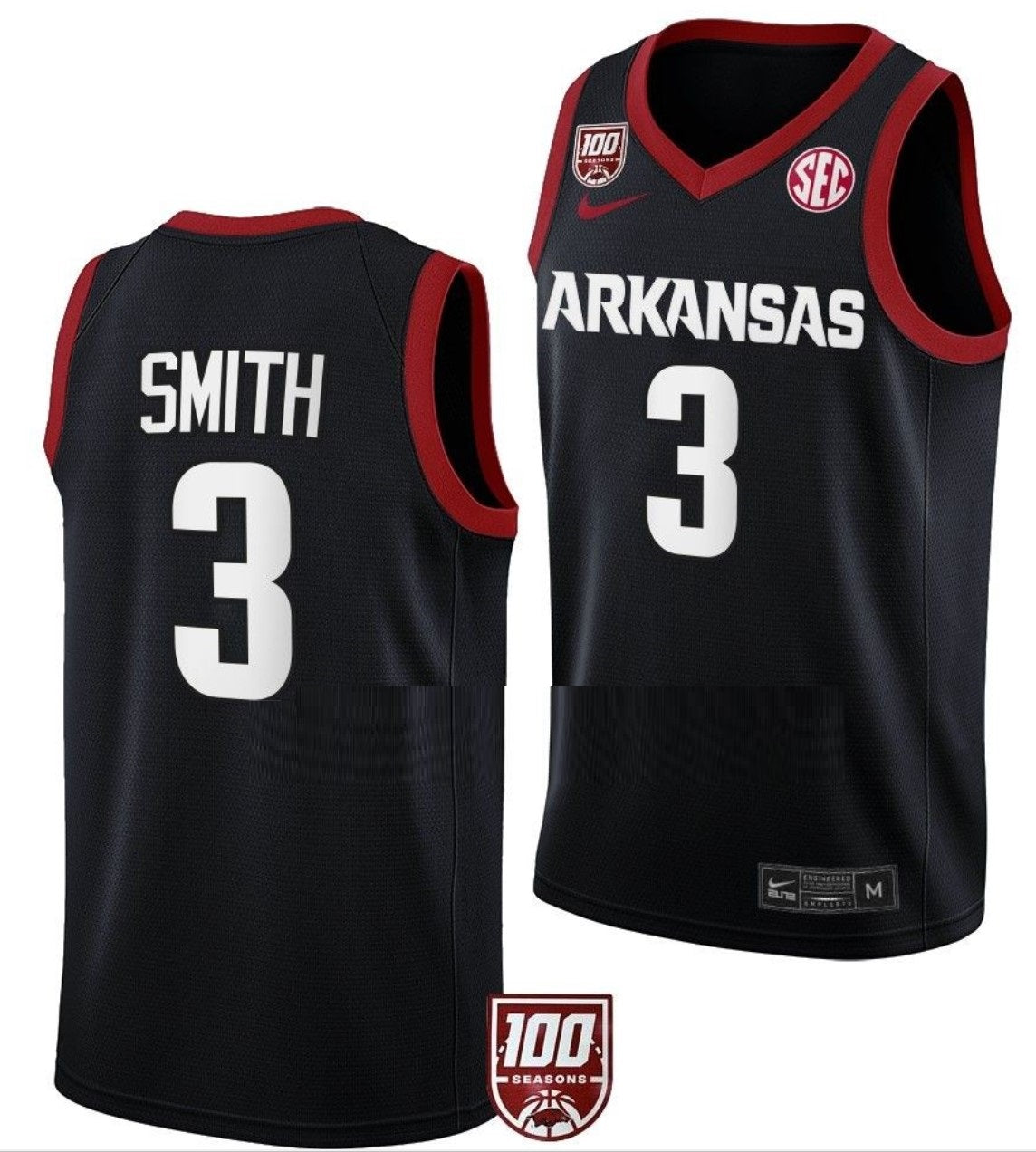 Nick Smith Jersey Arkansas Razorbacks College Basketball 100 Season #3