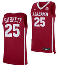 Nimari Burnett  Jersey Alabama Crimson Tide College Basketball Crimson #25