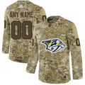 Nashville Predators Camo Customized  Jersey Stitched