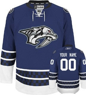 Nashville Predators Customized Blue Third Jersey Stitched