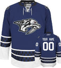 Nashville Predators Customized Blue Third Jersey Stitched