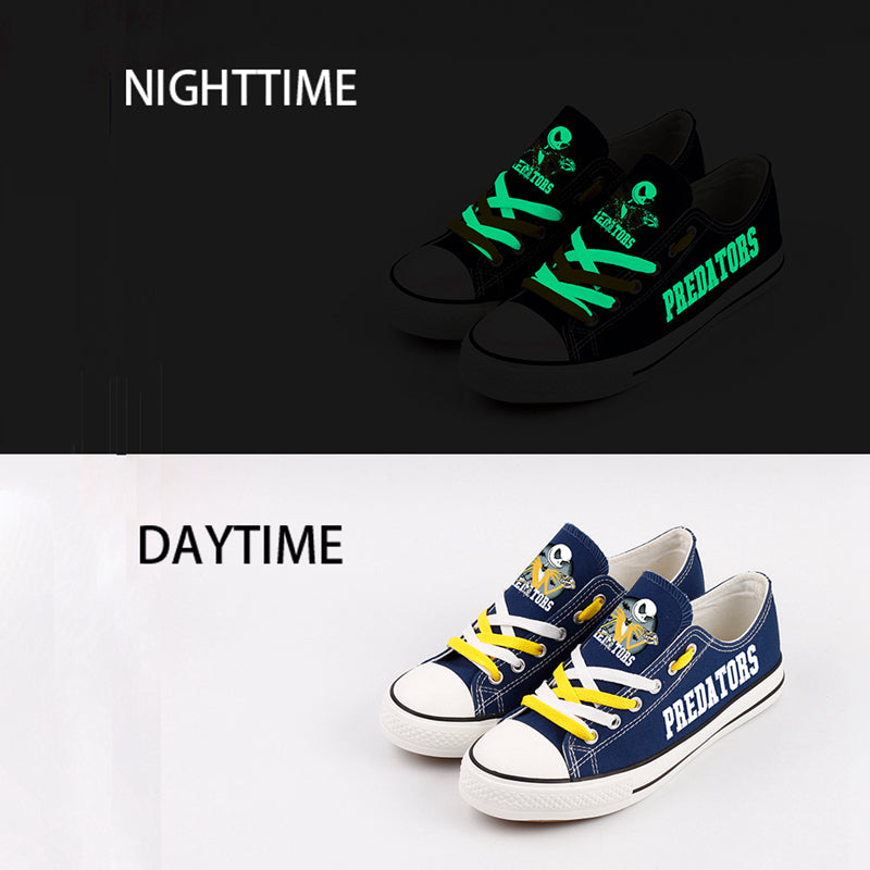 Nashville Predators Low Top Canvas Sport Sneakers Shoes For Men Women Fans