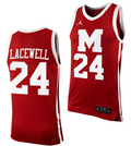 Nate Lacewell Jersey #24 Morehouse College Tigers Replica Basketball Uniform Maroon