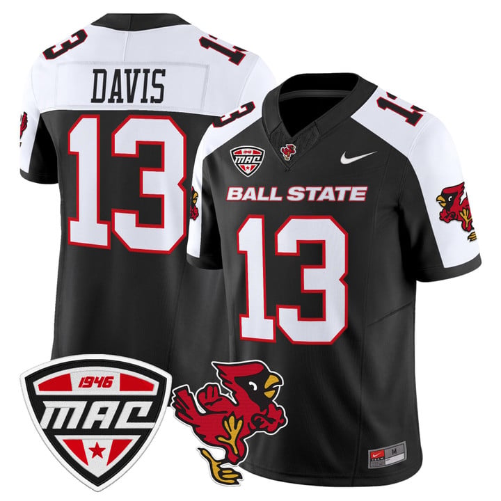 Nate Davis Jersey #13 Ball State Cardinals 2025 Limited Stitched